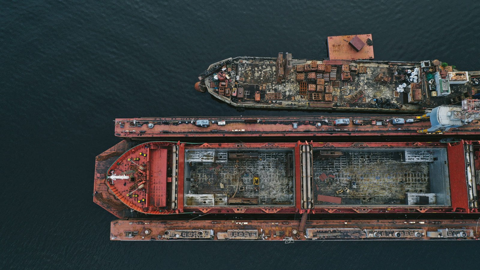 aerial view ship